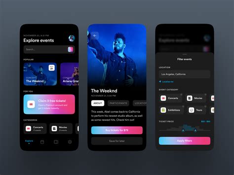 Event Booking App Ui By Michael Filipiuk For Fireart Studio On Dribbble