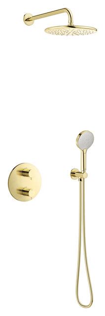 Concealed Polished Brass Pvd Silhouet Hs Concealed Shower System