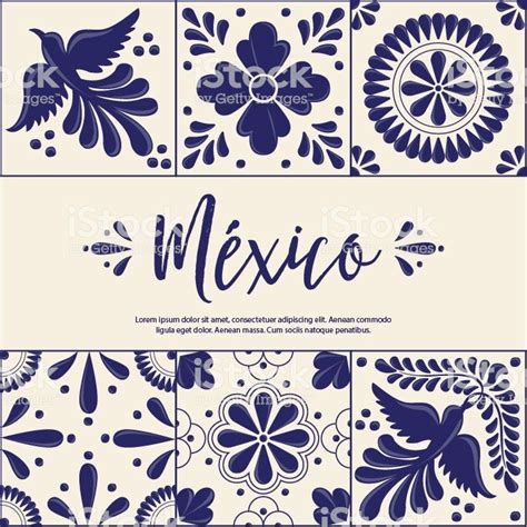 Mexican Traditional Talavera Style Tiles from Puebla México Copy