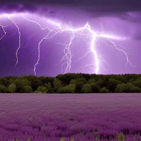 Purple Lightning Storm Graphic · Creative Fabrica