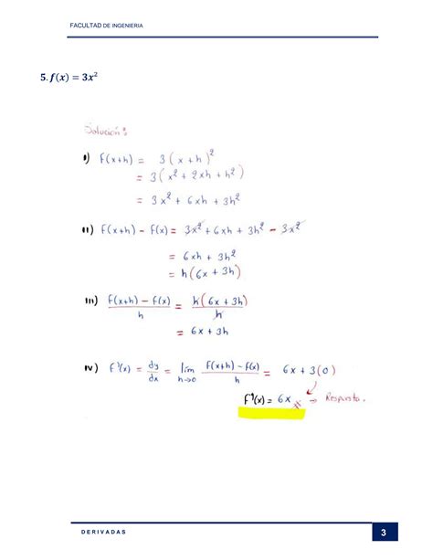 SOLUTION Derivadas Ejercicios resueltos Cálculo de una variable