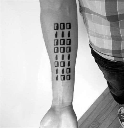 30 Binary Tattoo Designs For Men 2023 Inspiration Guide