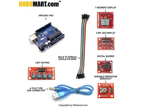 Buy Arduino Workshop Kit Using Robomart Arduino Uno With Atmega