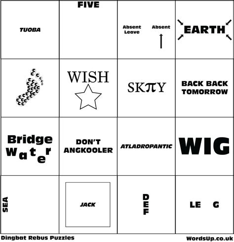 Brain Teasers - Dingbat / Whatzit Puzzles Picture Puzzles Brain Teasers ...