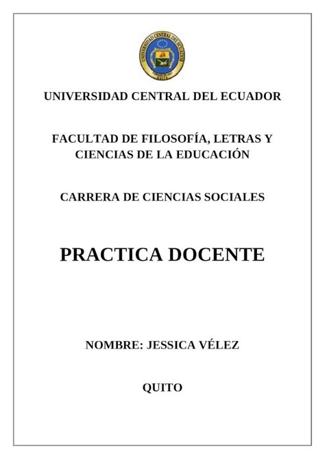 Doc Caratula De Practica Docente Dokumen Tips