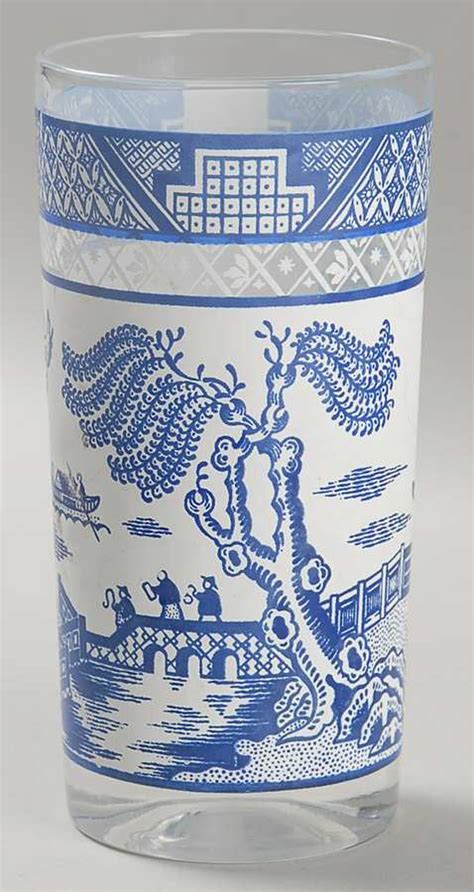 Blue Willow Oz Flat Tumbler By Hazel Atlas Replacements Ltd