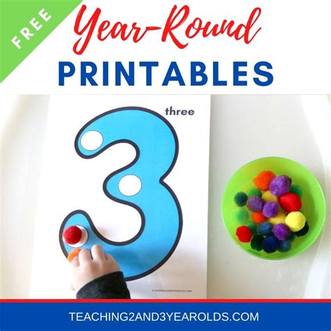 toddler  preschool printables  year