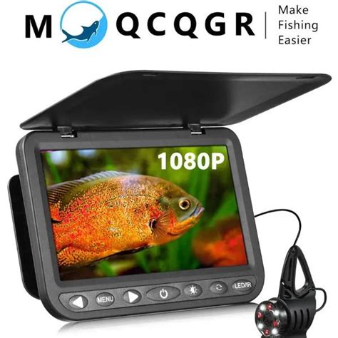 Купить 1080P 7-дюймовая подводная видеокамера MOQCQGR с аккумулятором ...