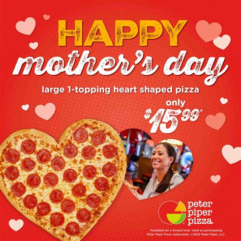 Happy Mother's Day! ️ Treat Mom to a... - Peter Piper Pizza