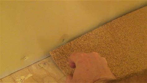 How To Install Cork Underlayment Under Carpet YouTube