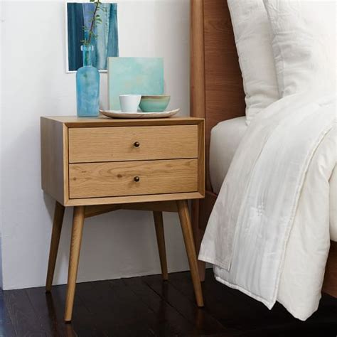 Mid-Century Nightstand - Natural Oak | west elm