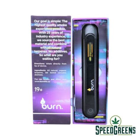 Burn Disposable Weed Vaporizer Speed Greens