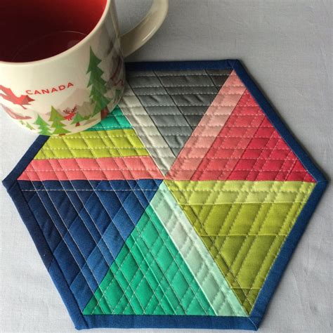 Hexagon Mug Rug Pattern Mug Rug Pattern Mug Rug Patterns Mug Rug