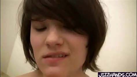 Cute Brunette Handles Cock For Fist Time XNXX