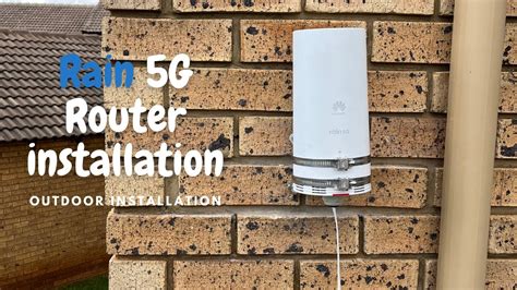 Rain 5g Router Outdoor Installation Installation And Testing Youtube