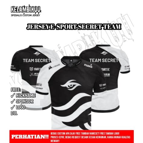 Jual Jersey Secret Team Terbarubaju Kaos Esport Secret Shopee Indonesia