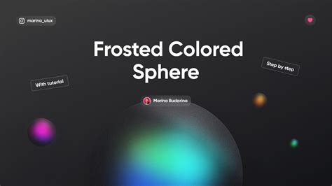 Frosted Colored Sphere With Tutorial Figma