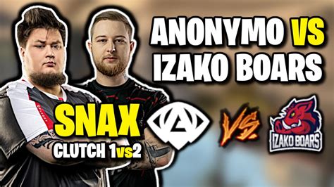 ANONYMO VS IZAKO BOARS SNAX VAC CLUTCH 1vs2 KEI ON FIRE CSGO BEST