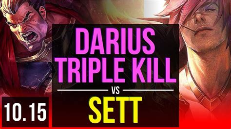 Darius Vs Sett Top 1 2m Mastery Points 3 Early Solo Kills Triple