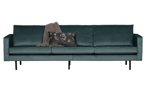 Rodeo 3 zitsbank Velvet Teal 951 BePureHome Löwik Meubelen