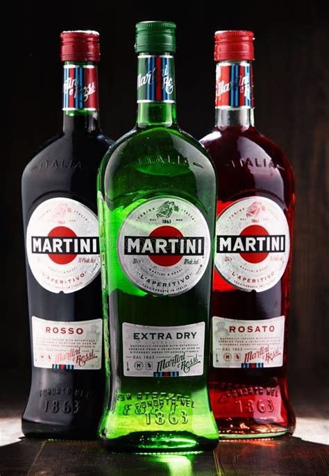 Bottles Of Martini Famous Italian Vermouth Editorial Image Image Of