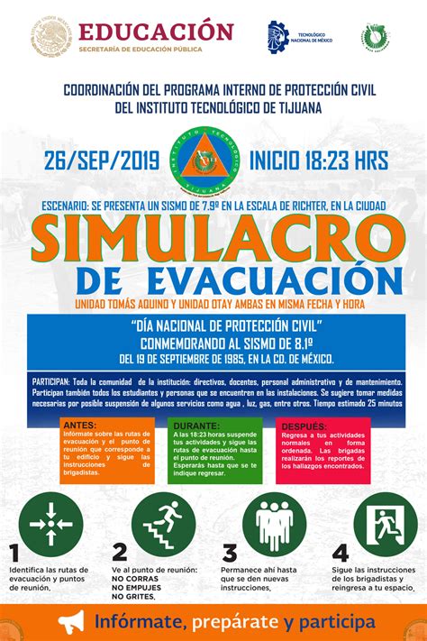 SIMULACRO POSTER 2019 Tecnológico Nacional de México Campus Tijuana