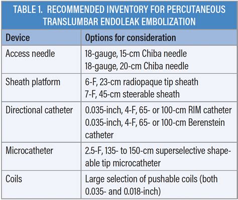 How I Do It Translumbar Approach To Type II Endoleak Embolization