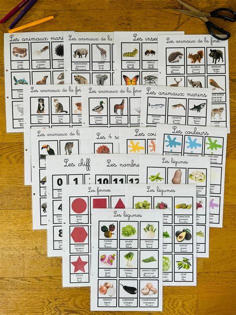 Pack de carte de nomenclature montessori à imprimer Kreakids