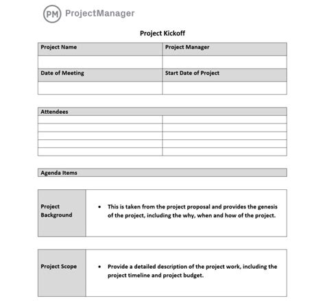 How To Create A Kickoff Meeting Agenda ProjectManager