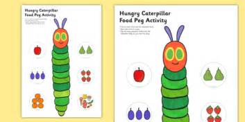 FREE! - Food Peg Activity to Support Teaching on The Very Hungry ...