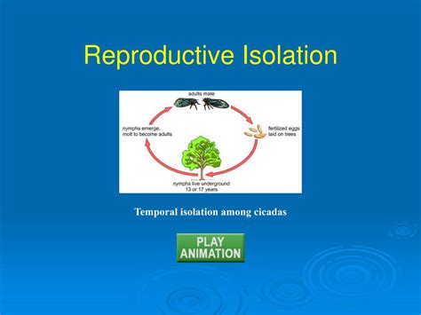 Reproductive Isolation 