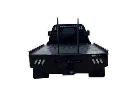 CROWN LINE SKIRTED FLATBED W/BALE SPIKES FORD & CHEVY - 3B Upfit