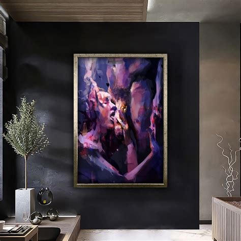 Erotica Wall Art Sensual Art Print Naked Girl Canvas Erotic Nude Erotic Nudity Wall Art