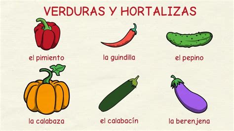 Las Verduras In Spanish Uno