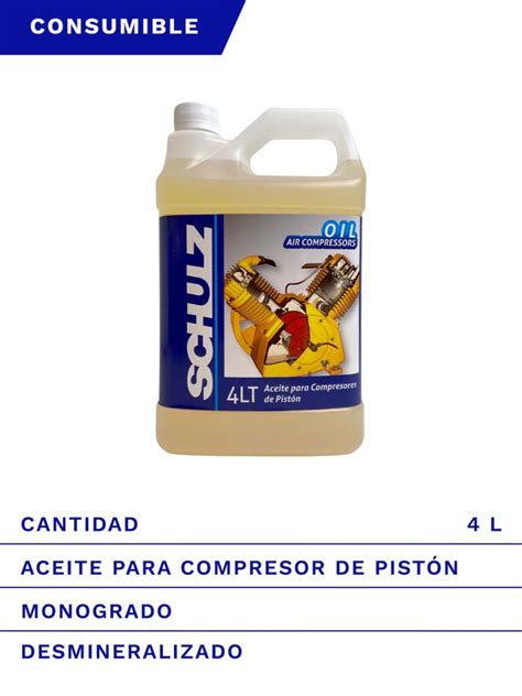 ACEITE PARA COMPRESOR DE PISTÓN SCHULZ SERVICOMP