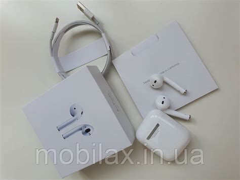 Наушники Apple AirPods 2 Wireless Charging Bleutooth Гарнитура ...