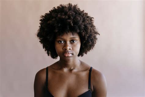 Beautiful Naked Black Woman Afro Premium Photo Rawpixel