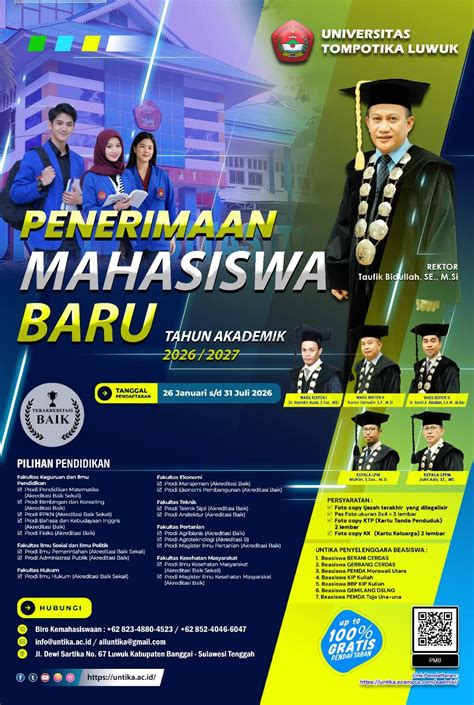 pintu kampus dibuka untika luwuk mulai pmb gelombang   luwukpostid