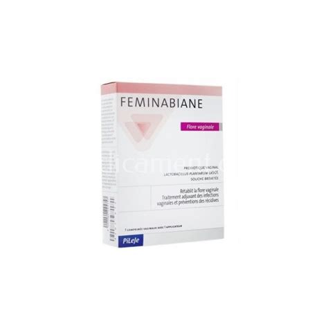 Feminabiane Flore vaginale 7 comprimés vaginaux avec 1 applicateur Pileje