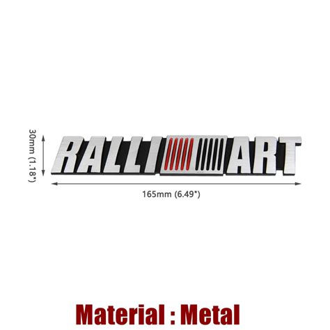 D Emblem Front Rear Sticker Ralliart Mivec Badge Decal Stickers For