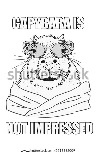 Capybara Cute Fun Funny Meme Stock Illustration 2216582009 | Shutterstock