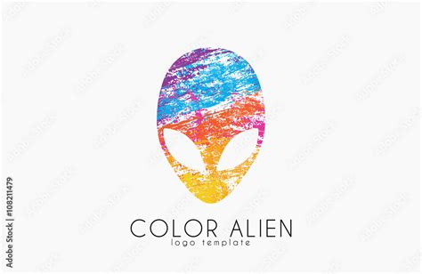 Alien symbol. Color alien logo. Creative logo. Stock Vector | Adobe Stock