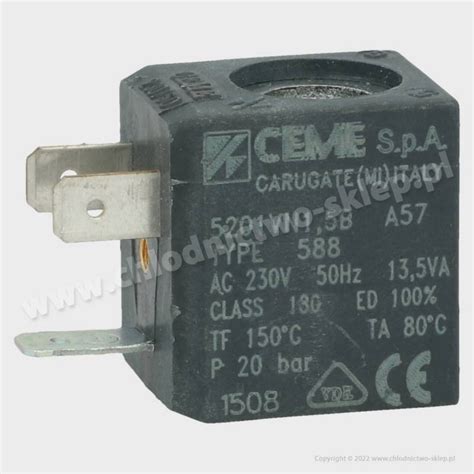 Cewka Zaworu Elektromagnetycznego Ceme B4 A57ric 230 [v] Ac 50 Hz Ip 65