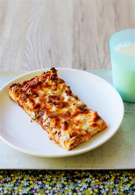 Rectangle School Pizza