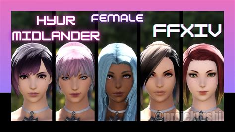 Ffxiv Endwalker Hyur Midlander Female All Faces Character Creation