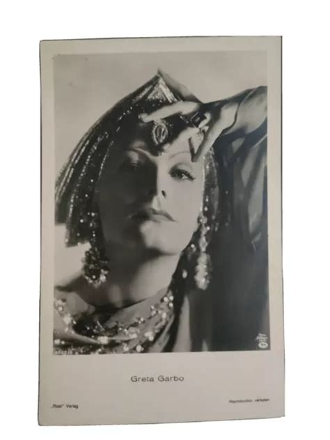 CARTOLINA GRETA GARBO Attrice Actress Star Personaggi Famosi EUR 6 00