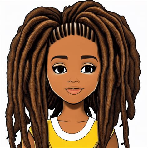 4k Hyper Detailed Brown Skinned Girl With Intricate Dreadlock Hairdo