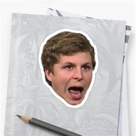 "Michael Cera" Sticker by Shitty-Memes | Redbubble