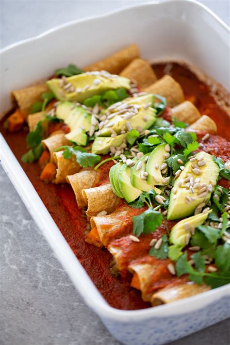 Deliciosa Receta De Enchiladas Veganas Con Lentejas