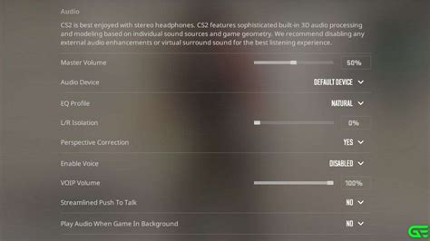 最佳CS2聲音設定 Gamelevate